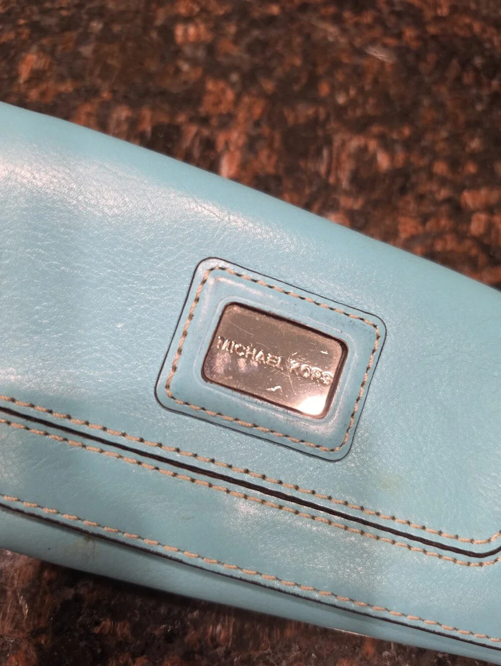 Michael Kors Turquoise Leather Wallet